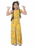 Cub McPaws Dark Navy Floral Jumpsuit for Girls | 4 to 12 Years
