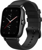 huami GTS 2e 1.65 HD AMOLED advanced GPS & 90+ sports modes Smartwatch  (Black Strap, Regular)