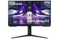 Samsung 24-inch(60.50cm) Gaming, FHD, 144 Hz, 1 Ms, Flat Monitor, HAS, 3-Sided Borderless Display, Eye-Saver Mode, AMD FreeSync Premium, (LS24AG304NWXXL, Black)
