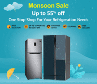 Monsoon sale upto 55% off on Refrigerators