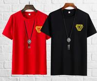 MONKEY BOYS  Pack of 2 Men Graphic Print Round Neck Cotton Blend Multicolor T-Shirt