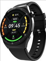 Limited-time deal: beatXP Vega X 1.43" (3.6 cm) Super AMOLED Display, One-Tap Bluetooth Calling Smart Watch, 1000 Nits Brightness, Fast Charging, 24 * 7 Health Monitoring (Electric Black)