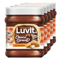 LuvIt Choco Spread with Almonds Pack of 5 - 310g Each      
