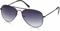 Fastrack Aviator Mens Sunglasses(M138Bk1|Black)