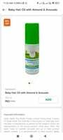 Swiggy instamart : Mamaearth baby hair oil with almonds and avocado at 80% [ location specific ]