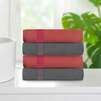 @home by Nilkamal Aquacado 38 x 58 cm Hand Towel Set of 4 