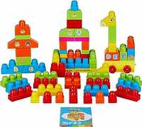 Lightning deal - Amazon Brand - Jam & Honey | Mega Building Blocks for Kids | Creative Construction (100 pcs) | Large Sized Blocks - Safe and Easy to Hold
