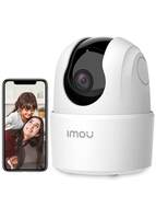 Imou 360° 1080P Full HD Security Camera White,Human Detection,Motion Tracking,2-Way Audio,Night Vision,Dome Camera with Extended WiFi RJ45 Connection,Alexa Google Assistant,Up to 256GB SD Card Support