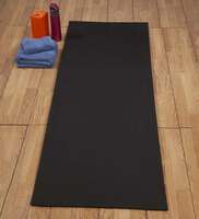 Black Rubber Foldable Anti Skid 5 ft x 2 ft Yoga Mat, By Hosta Homes