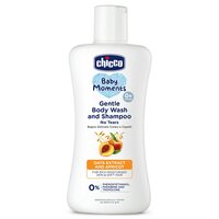 Chicco Baby Moments Gentle Body Wash and Shampoo for Tear-Free Bath time, Suitable for Baby’s Gentle Skin and Soft Hair, No Phenoxyethanol and Parabens (200ml)