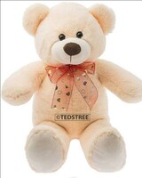 TEDSTREE Cute Stuffed Soft Toy for Kids Lovable Huggable Perfect Present for Birthday, Babies & Children Teddy Bear Toy (38 Cm, Cream)