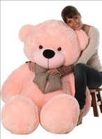 TEDSTREE Skin Friendly Ultra Soft 3 Feet Teddy Bear for Kids, Lovable Huggable Cute Soft Giant Teddy Bear for Girlfriends/Wife/Kids -(Pink, 91 cm)