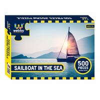 Webby Sailboat in The Sea Jigsaw Puzzle, 500 Pieces