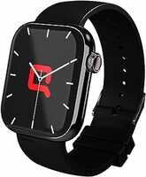 Compaq Q Watch Dimension Series with 1.81" HD Display| BT Calling| Instant Messaging Notification| Blood Pressure Monitoring| Heart Rate Monitoring | Wireless Charging|Smartwatch (Black)