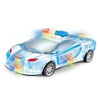Okean® Police Car with Lights, Friction Powered, Music and Siren Sound Car Toy for Kids