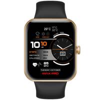 Maxima New Samurai Smartwatch 1.85", 1st Time Call Accept Feature, Hindi Language Support, 600Nits Brightness, Longer Battery, in-App GPS,100+ Watch Faces, Multisport Modes,HR/SpO2 (Gold Black)