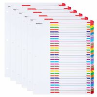 [Lowest]  Numeric Paper Binder Dividers, 31-Tab, 6/Pack