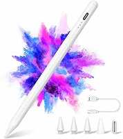 Xiron Stylus Pen, Pencil for Apple iPad with Palm Rejection, Tilt Sensitivity, Magnetic Adsorption for 2018-2022 iPad Pro 11/12.9, iPad 6/7/8/9/10th, Air 5/4th/3rd, Mini 5/6th Gen (White)