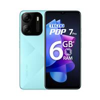 Tecno POP 7 Pro (Uyuni Blue, 3GB RAM,64GB Storage) | Type C Port | 12MP Dual Camera | Up to 6GB RAM with Memory Fusion