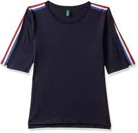 United Colors of Benetton Girls' Regular Fit Plain Jumper