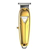 VGR Electric Hair Clipper Full Metal Electric Hair Clipper Rechargeable Trimming and Engraving Clipper 056 (Gold)
