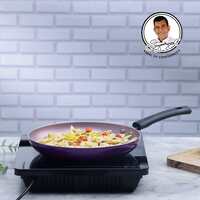 Apply ₹200 coupon Wonderchef Valencia Frying Pan, 1.3 litres 24 cm, 1 Year Warranty (Aluminium, Purple)