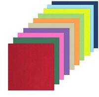 OFIXO 100pcs DIY Square Origami Paper Double Sides Solid Color Folding Paper Unruled 15 * 15 Origami Paper (Set of 5, Multicolor)