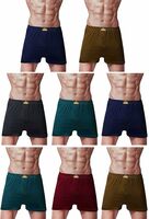 Dixcy Scott Opel Cotton Plain Assorted Men's Inner Boxer (Dixcy-Opel-Inner-Shrts) (Color May Vary) Pack of 8