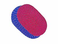 STATUS Cotton Door Mats for Home and Office, Set of 2 Piece (Random Colour, 33x53 cm )