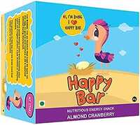 Happy Bar - Almond Cranberry Bar, 30g X 6 Bars [15% off Coupon]
