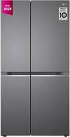 Lowest - LG 655 L Frost Free Side by Side Refrigerator (Dazzle Steel, GL-B257HDSY)