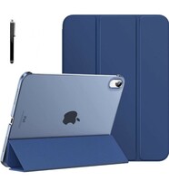 ProElite Cover for Apple iPad 10th Generation Cover Case, Transparent Smart case for iPad 10th Gen (Supports Auto Sleep Wake) with Stylus Pen, Navy
