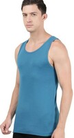 Jockey Men's Super Combed Cotton Rib Round Neck Sleeveless Vest with Extended Length for Easy Tuck