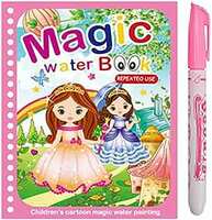 Storio Water Magic Book, Magic Doodle Pen, Coloring Doodle Drawing Board Games for Kids, Educational Book for Growing Kids Pack of 1 Book