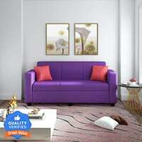Flipkart Perfect Homes Burano Fabric 3 Seater Sofa (Finish Color - Purple, DIY(Do-It-Yourself))