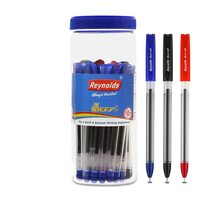 Reynolds JIFFY GEL 25 PENS JAR - 15 BLUE, 5 BLACK & 5 RED Gel Pen I Lightweight Gel Pen With Comfortable Grip for Extra Smooth Writing I School and Office Stationery