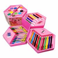 Parteet Colors Box Color Pencil ,Crayons , Water Color, Sketch Pens Set Of 46 Pieces (Color & Design For Kids)