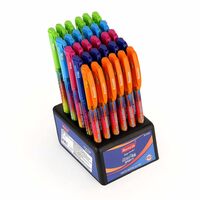 Reynolds RACER GEL SPORTY 30 CT BLUE - DISPENSERI Lightweight Gel Pen With Comfortable Grip for Extra Smooth Writing I School and Office Stationery | 0.5mm Tip Size