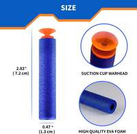 VGRASSP Soft Foam Suction Bullets Darts for Toys Guns -Sticky Safe Bullets Compatible with Nerf N-Strike and Blaze Storm Blaster Guns (Pack of 20 Bullets)