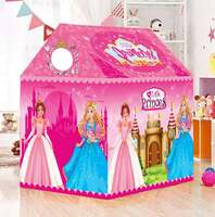 SKEDIZ dillard's jumbo size extremely light weight , water & fire proof princess theme theme tent house for kid 10 year old girls- Multi color