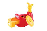 KORBOX Toilet Trainer Baby Potty Seat Cartoon Face with Removable Tray & Closing Lid baby potty seat for 0 to 5 years (RED)