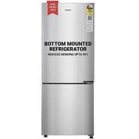 Haier 237 L 2 Star Frost Free Double Door Bottom Mount Refrigerator (2023 Model, HEB-242GS-P, Moon Silver,Convertible)