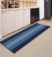Pepperfry: Blue Nylon 22 x 55 Inches Machine Made Floor Runner