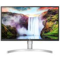 LG 69 cm/27 inches LCD 4K-UHD 3840 x 2160 Pixels HDR 10 Monitor with IPS Panel, Radeon FreeSync, Height/Pivot/Tilt Adjustable Stand, HDMI x 2, Display Port- 27UL550 (White)