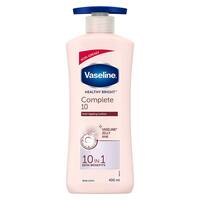 Vaseline Healthy Bright Complete 10 Body Lotion, Anti- Ageing Lotion With Vitamin B3, Aha, Pro-Retinol, 400 ml