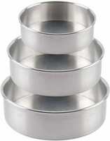 VPSK VPSK AKIRA ROUND CAKE MOULD PACK OF 3 Aluminium Cake Mould 3  (Pack of 3)