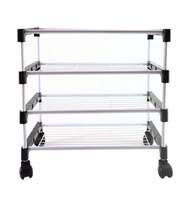 RMA Handicrafts Open Book Shelf for Home with Wheel (4L)