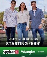 Ajio - Spykar Warnglar & More Brands Starting From Rs.999