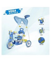 Dash Vega Deluxe Kids Tricycle With Canopy & Music - Blue