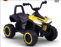 Baybee ATV Rechargeable Battery Operated Ride on Electric Kids Bike, Kids Ride on Baby Bike with LED Light, USB Port, Music | Electric Bike for Kids to Drive 2 to 5 Years Boys Girls (Monster, Red)